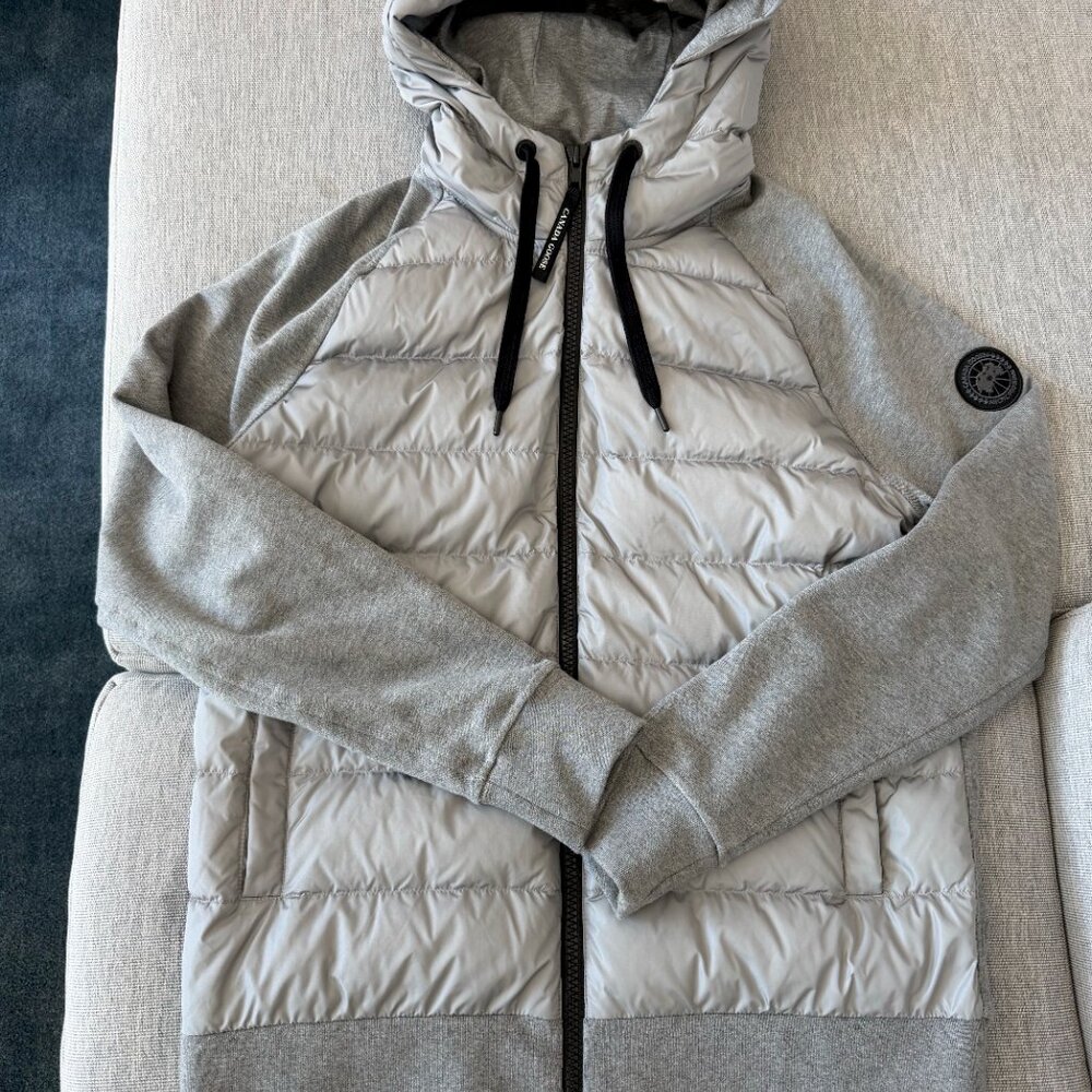 Canada Goose Mens HyBridge® Huron Full Zip Hoodie Black Label